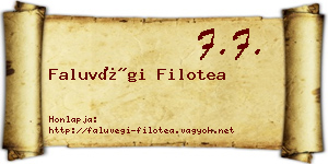Faluvégi Filotea névjegykártya